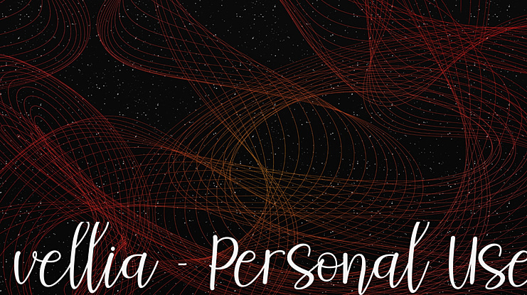 vellia - Personal Use Font