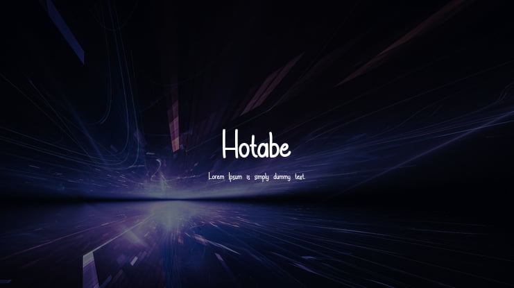 Hotabe Font