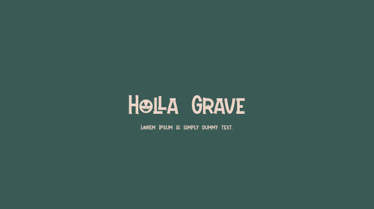 Holla Grave Font