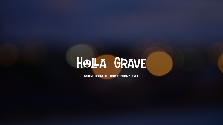 Holla Grave Font