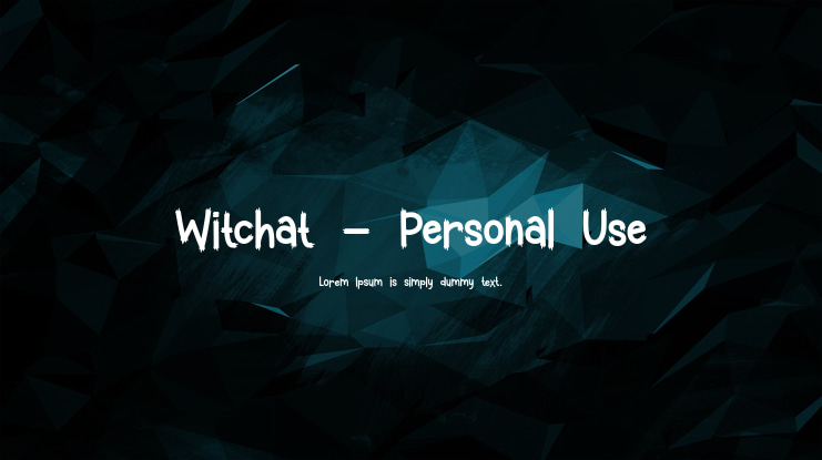 Witchat - Personal Use Font