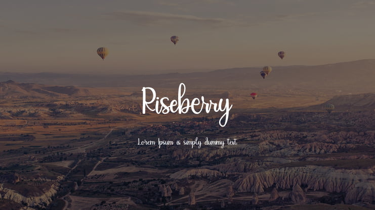 Riseberry Font