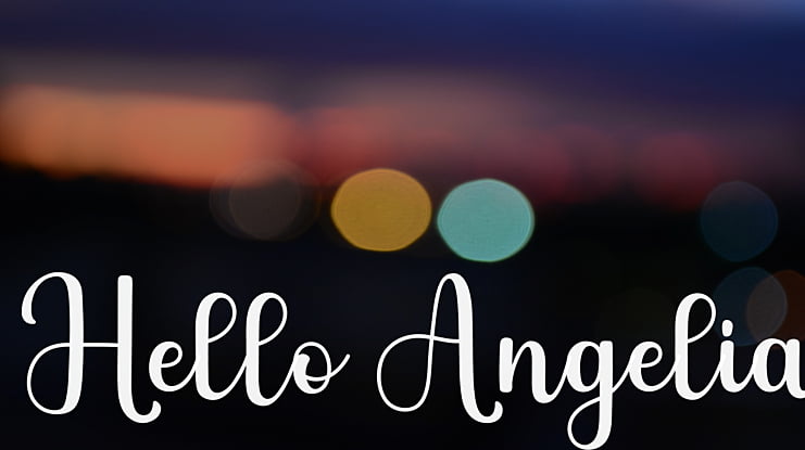 Hello Angelia Font