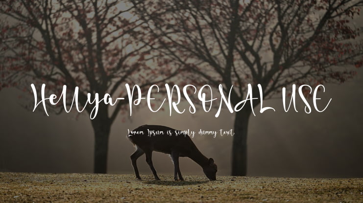 Hellya-PERSONAL USE Font
