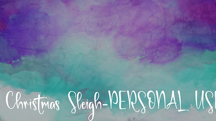 Christmas Sleigh-PERSONAL USE Font