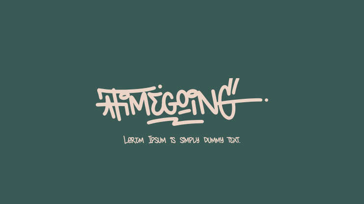 Timegoing Font