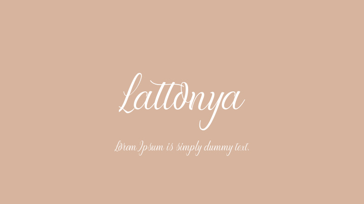 Lattonya Font