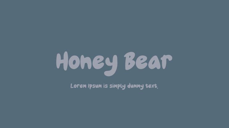 Honey Bear Font