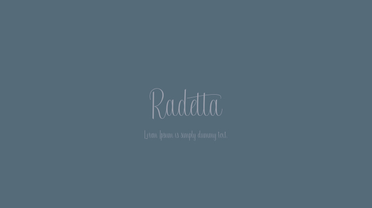 Radetta Font