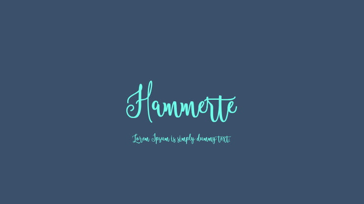 Hammerte Font