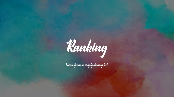 Ranking Font