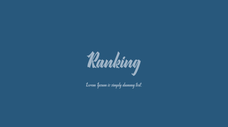 Ranking Font