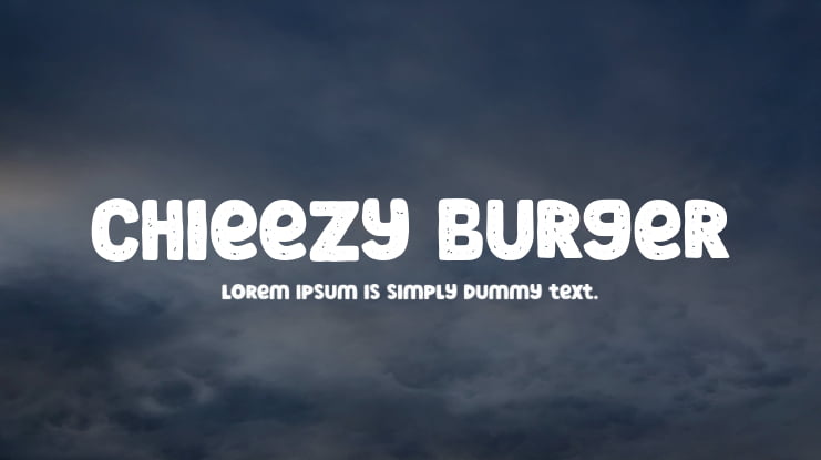 Chieezy Burger Font