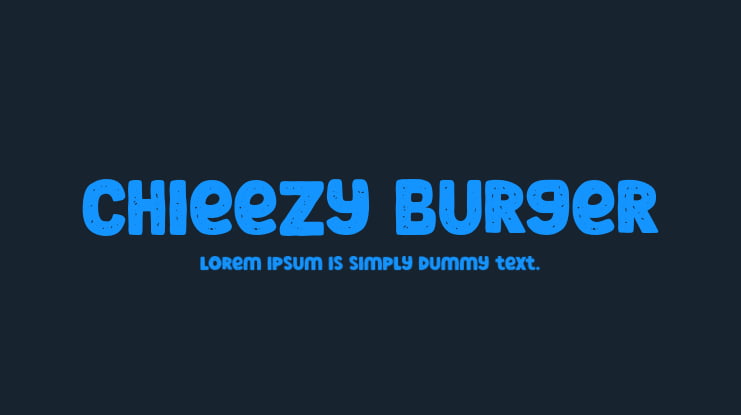 Chieezy Burger Font