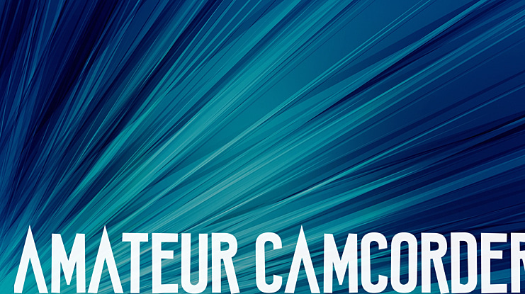 Amateur Camcorder Font
