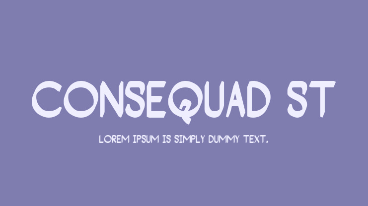 Consequad St Font
