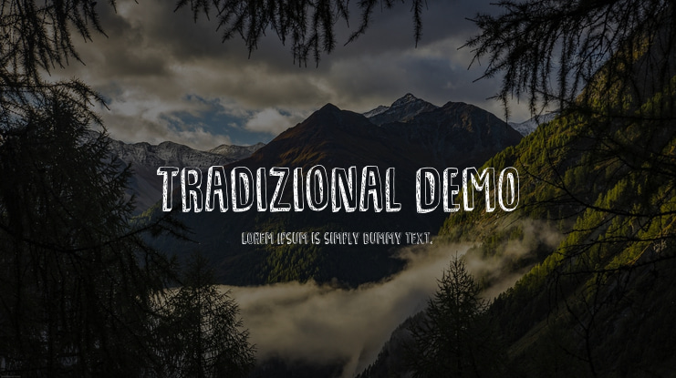 Tradizional DEMO Font