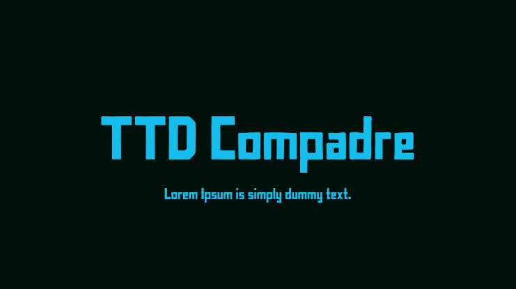 TTD Compadre Font