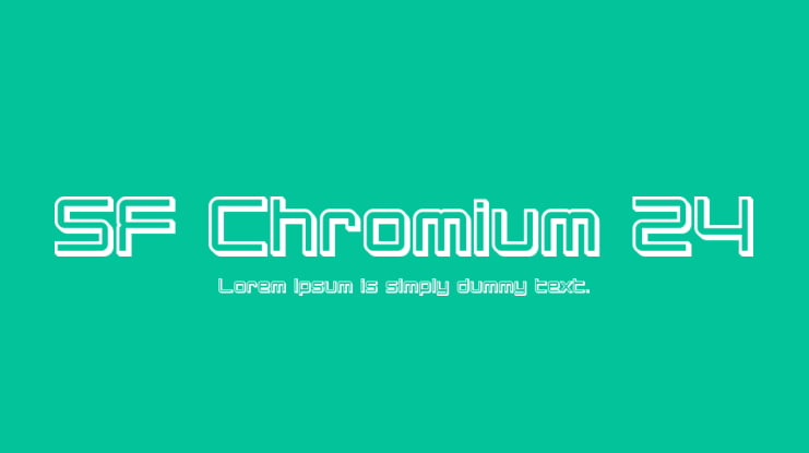 SF Chromium 24 Font Family