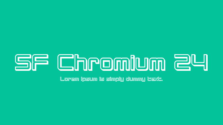 SF Chromium 24 Font Family
