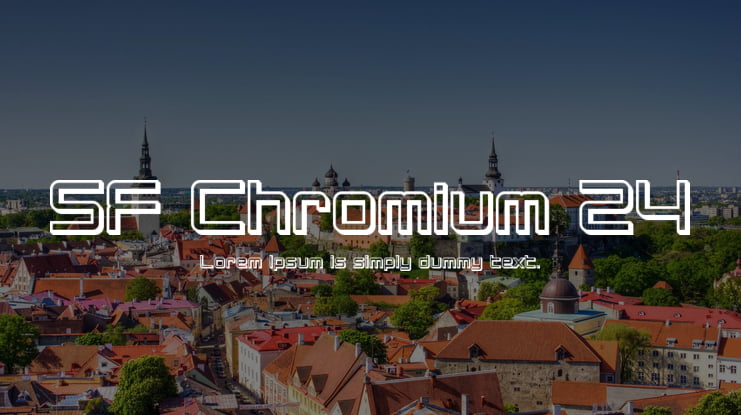 SF Chromium 24 Font Family