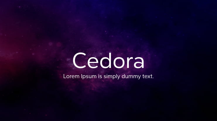 Cedora Font Family