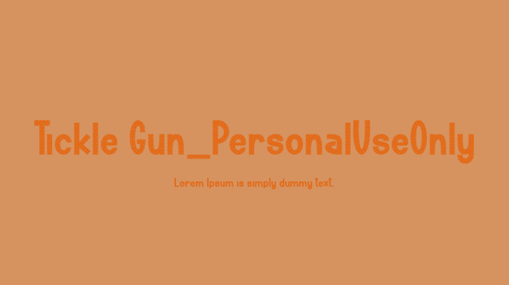 Tickle Gun_PersonalUseOnly Font