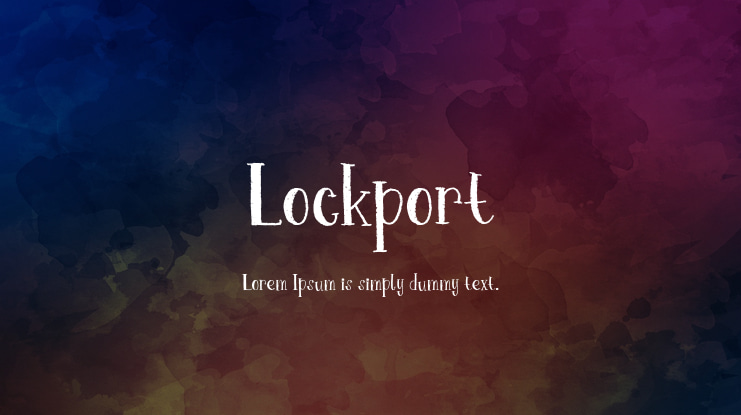 Lockport Font