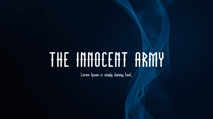 THE INNOCENT ARMY Font
