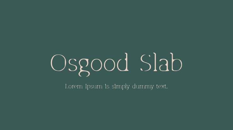 Osgood Slab Font