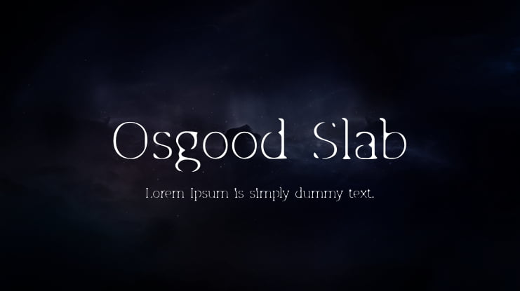 Osgood Slab Font