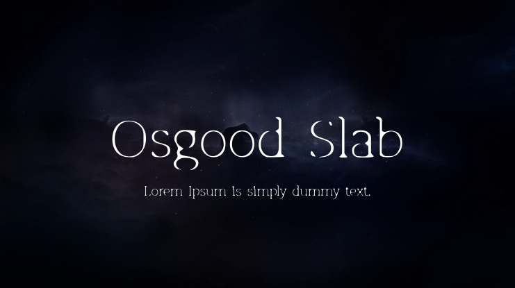 Osgood Slab Font