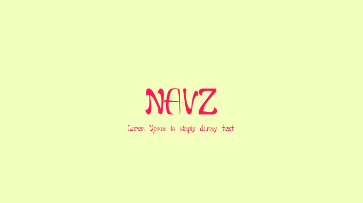 NAVZ Font