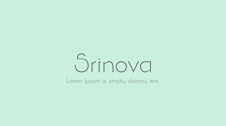 Srinova Font