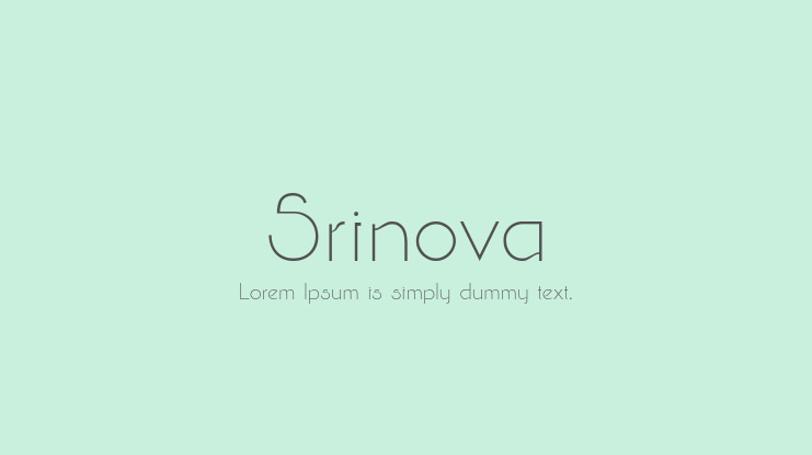 Srinova Font