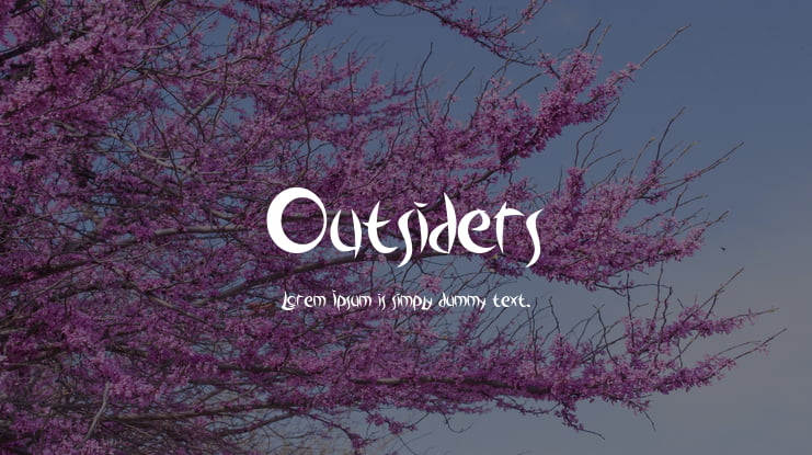 Outsiders Font