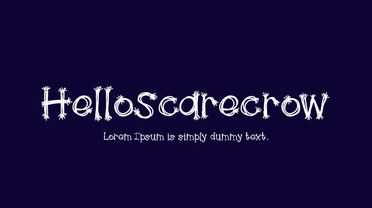 HelloScarecrow Font