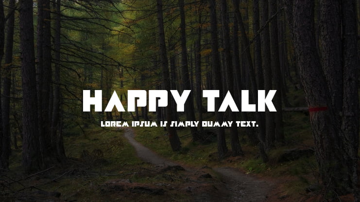 Happy Talk Font
