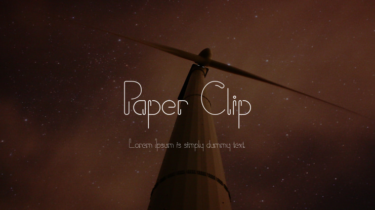 Paper Clip Font
