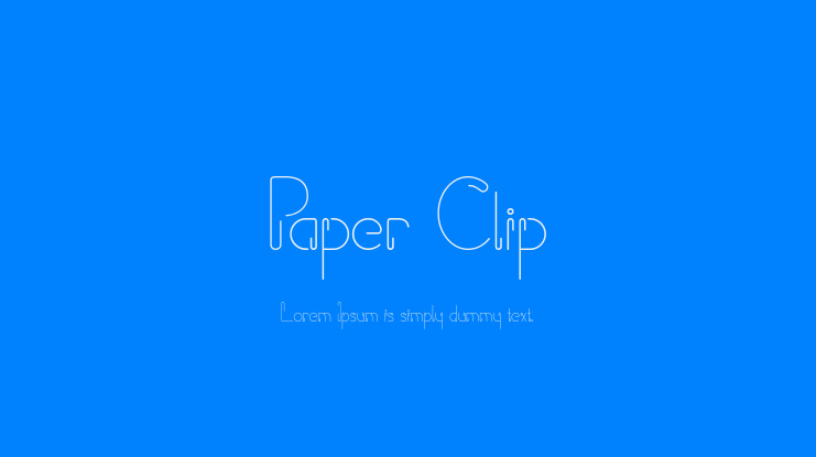 Paper Clip Font
