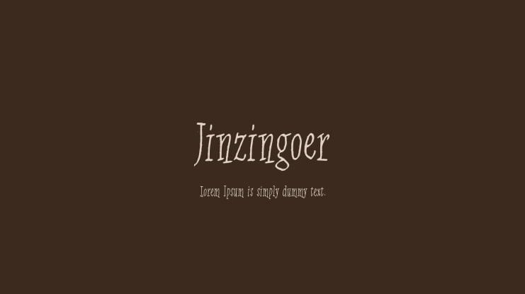 Jinzingoer Font