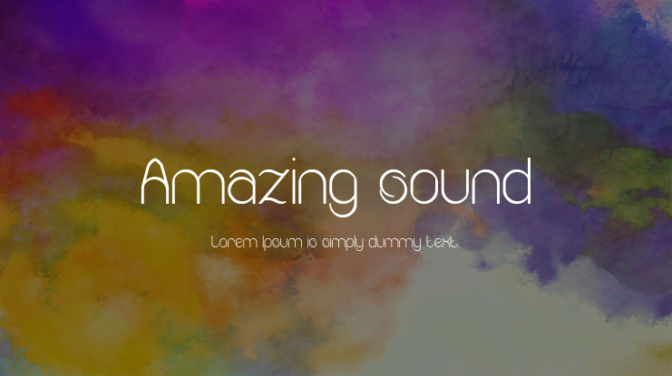 Amazing sound Font Family
