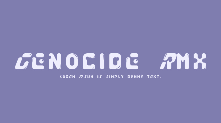 Genocide Rmx Font