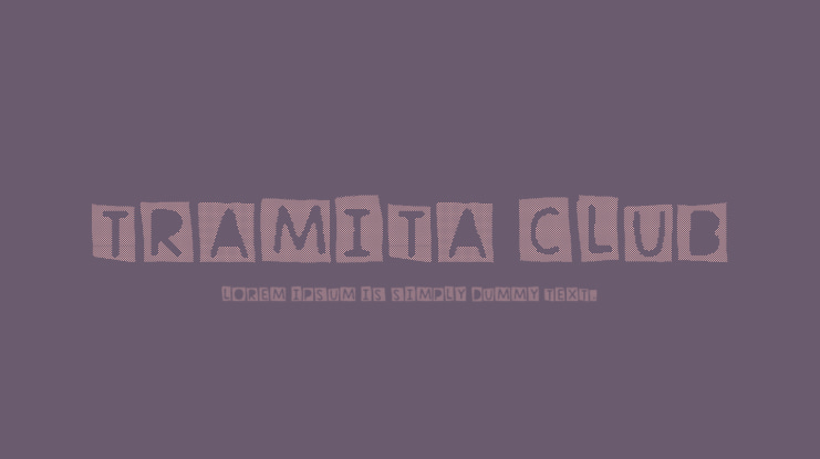 Tramita club Font