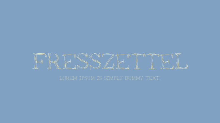 Fresszettel Font