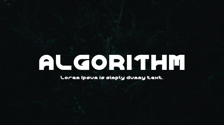 ALGORITHM Font