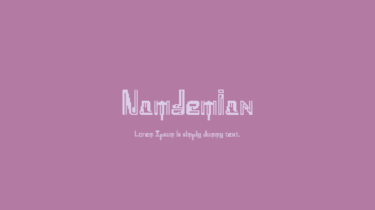 Namdemian Font