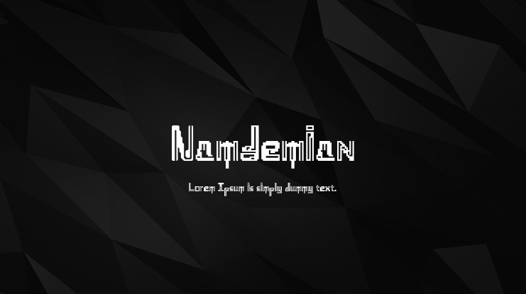 Namdemian Font
