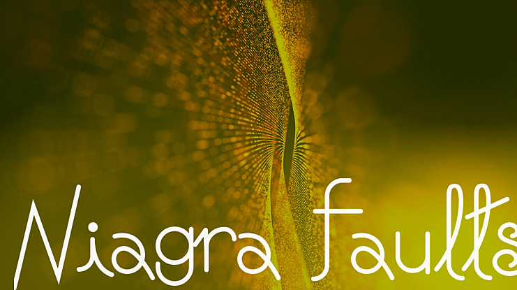 Niagra Faults Font