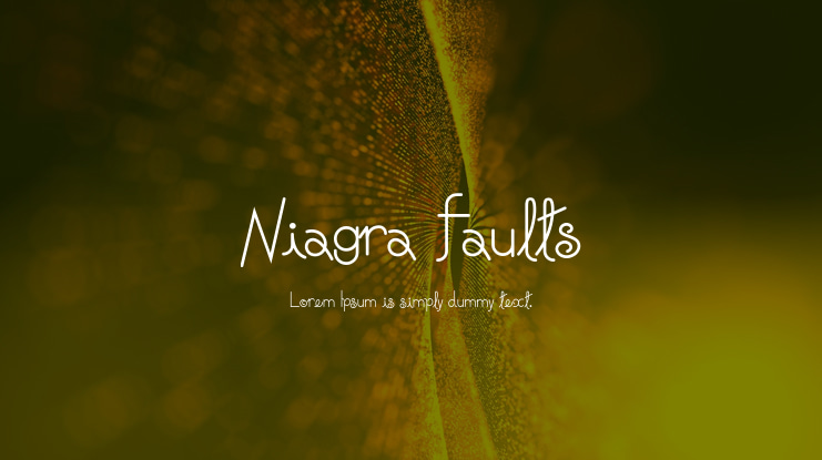 Niagra Faults Font